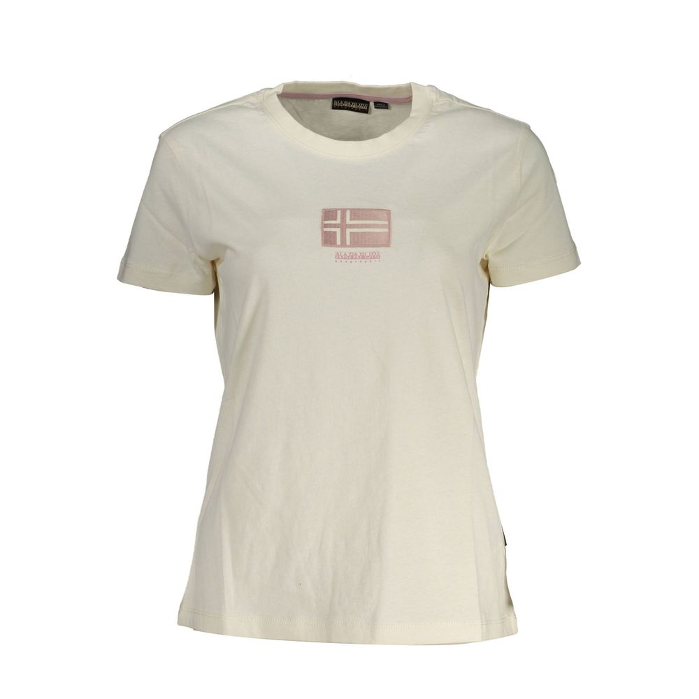Tops e camiseta de algodão branco Napapijri