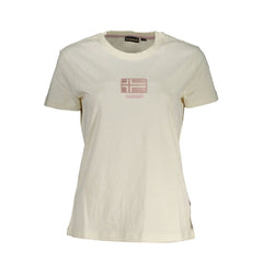Tops e camiseta de algodão branco Napapijri