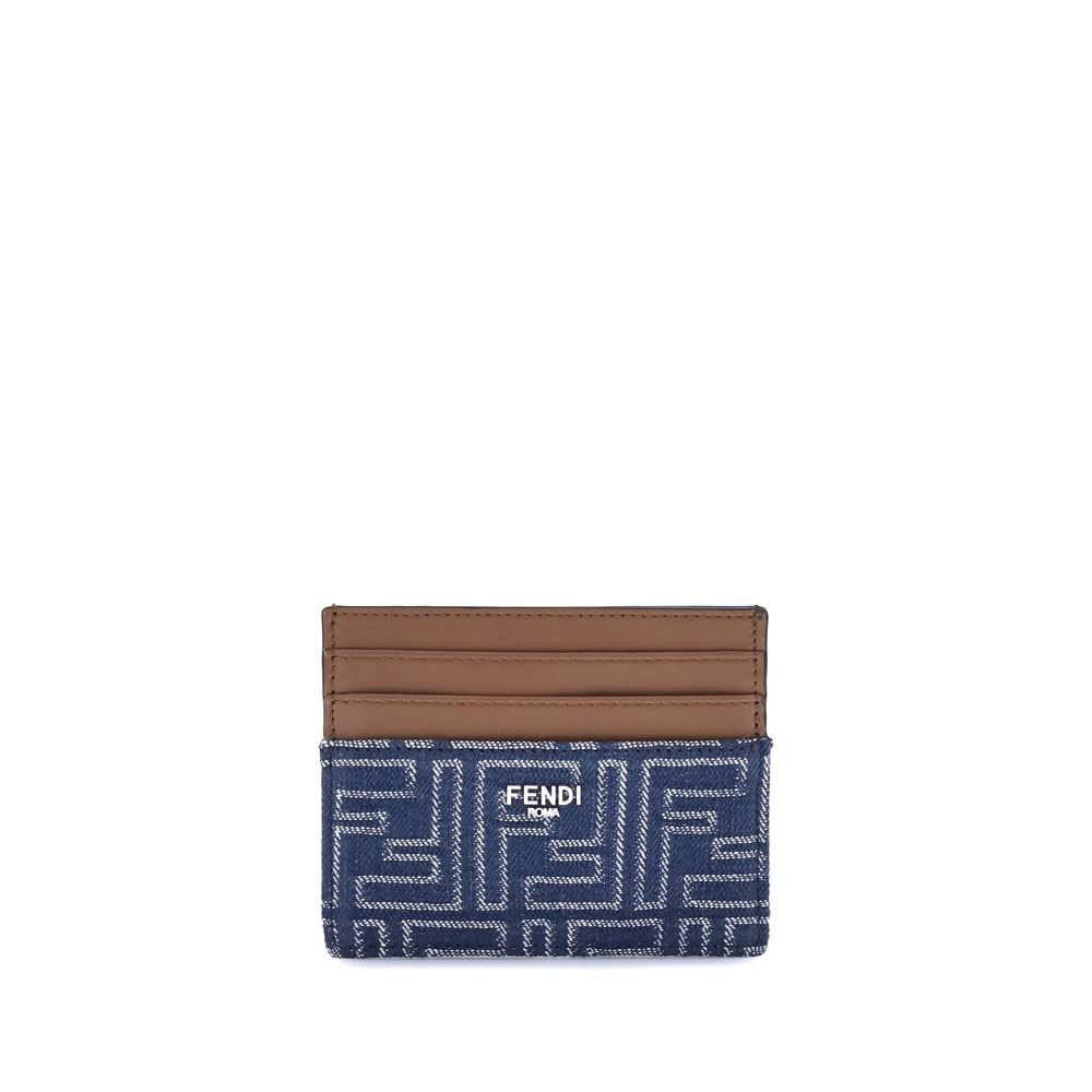 Porta-cartões Fendi Denim