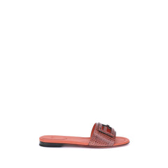 Sandálias Fendi com estampa Python