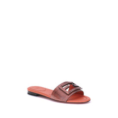 Sandálias Fendi com estampa Python