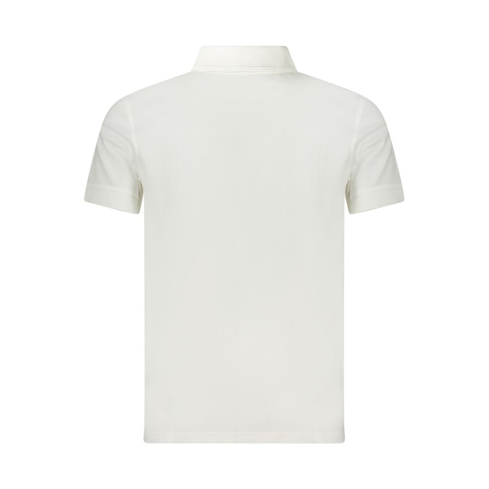 Camisa polo branca de algodão Hugo Boss