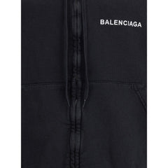 Moletom com capuz com logotipo da Balenciaga