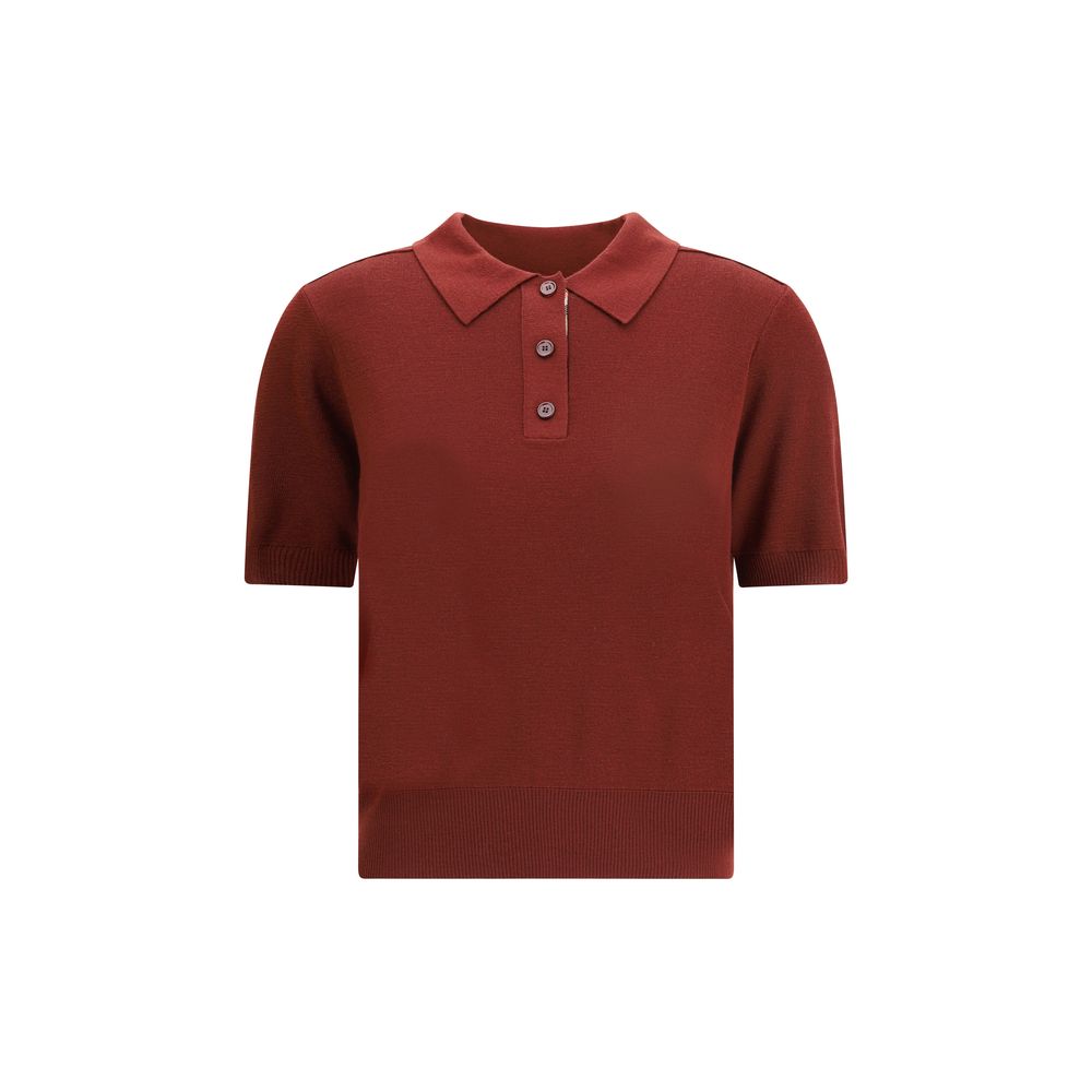 Camisa polo de lã Burberry