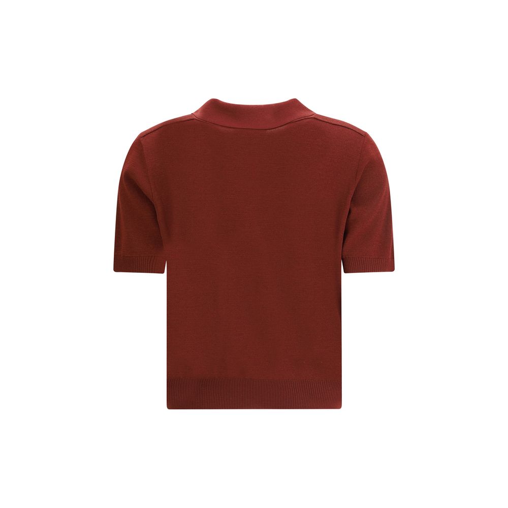 Camisa polo de lã Burberry