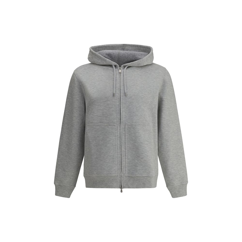 Blusa com capuz monocromática Brunello Cucinelli