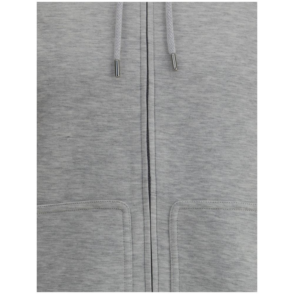 Blusa com capuz monocromática Brunello Cucinelli