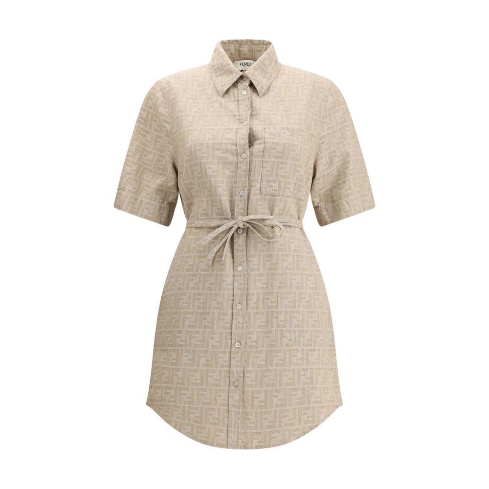 Vestido Fendi Chambray