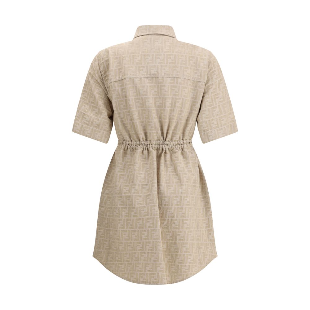 Vestido Fendi Chambray