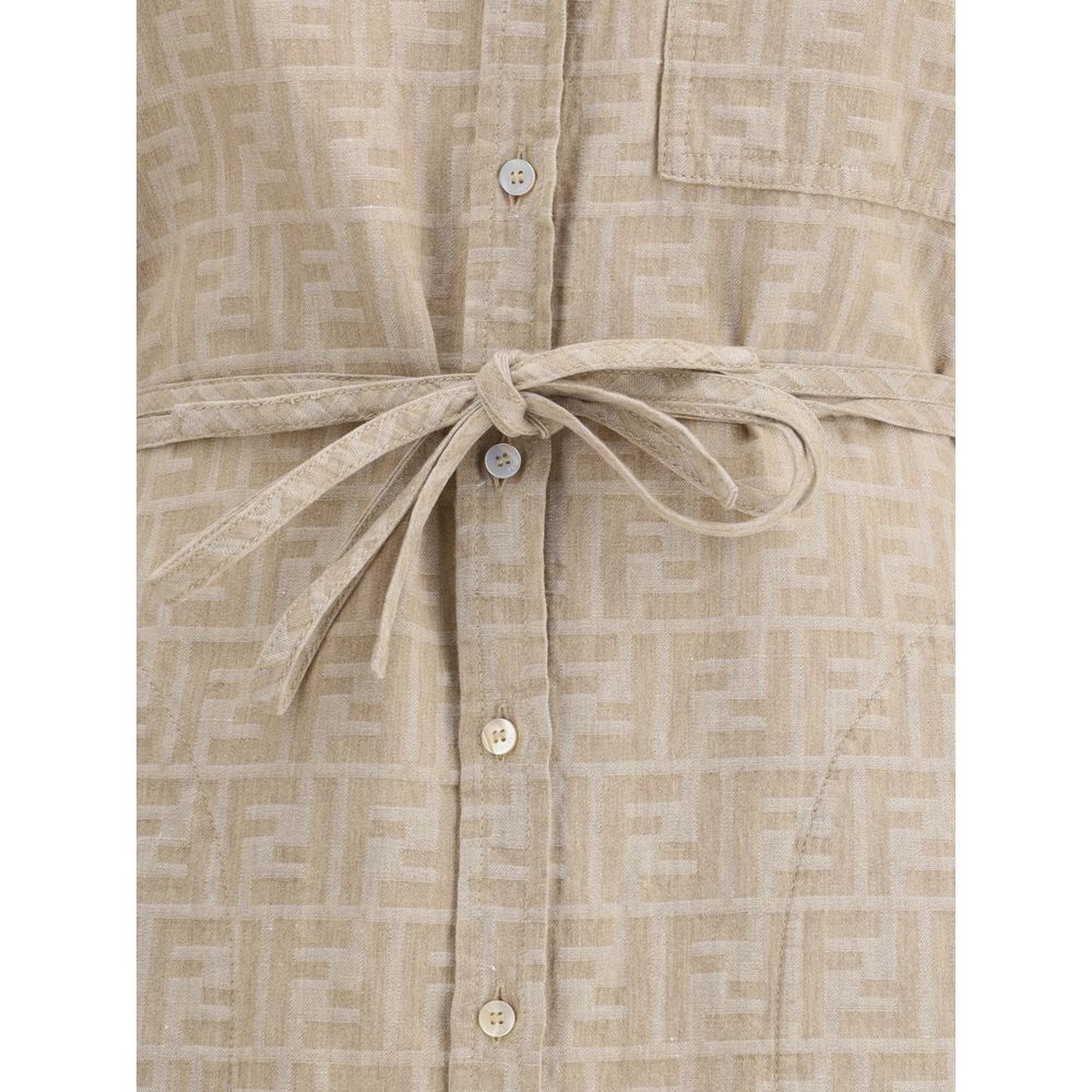 Vestido Fendi Chambray