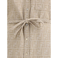 Vestido Fendi Chambray