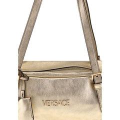 Bolsa de ombro Bowling metálica laminada Versace