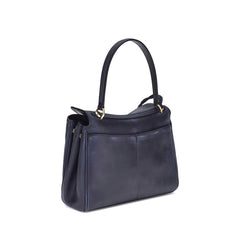 Bolsa de ombro pequena Balenciaga Rodeo em couro com efeito usado
