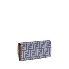 Carteira Fendi FF estampada jeans