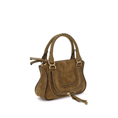 Bolsa de ombro pequena Chloé em camurça