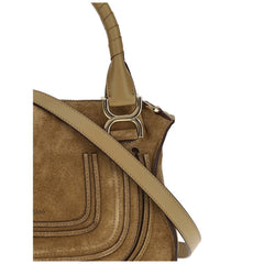 Bolsa de ombro pequena Chloé em camurça