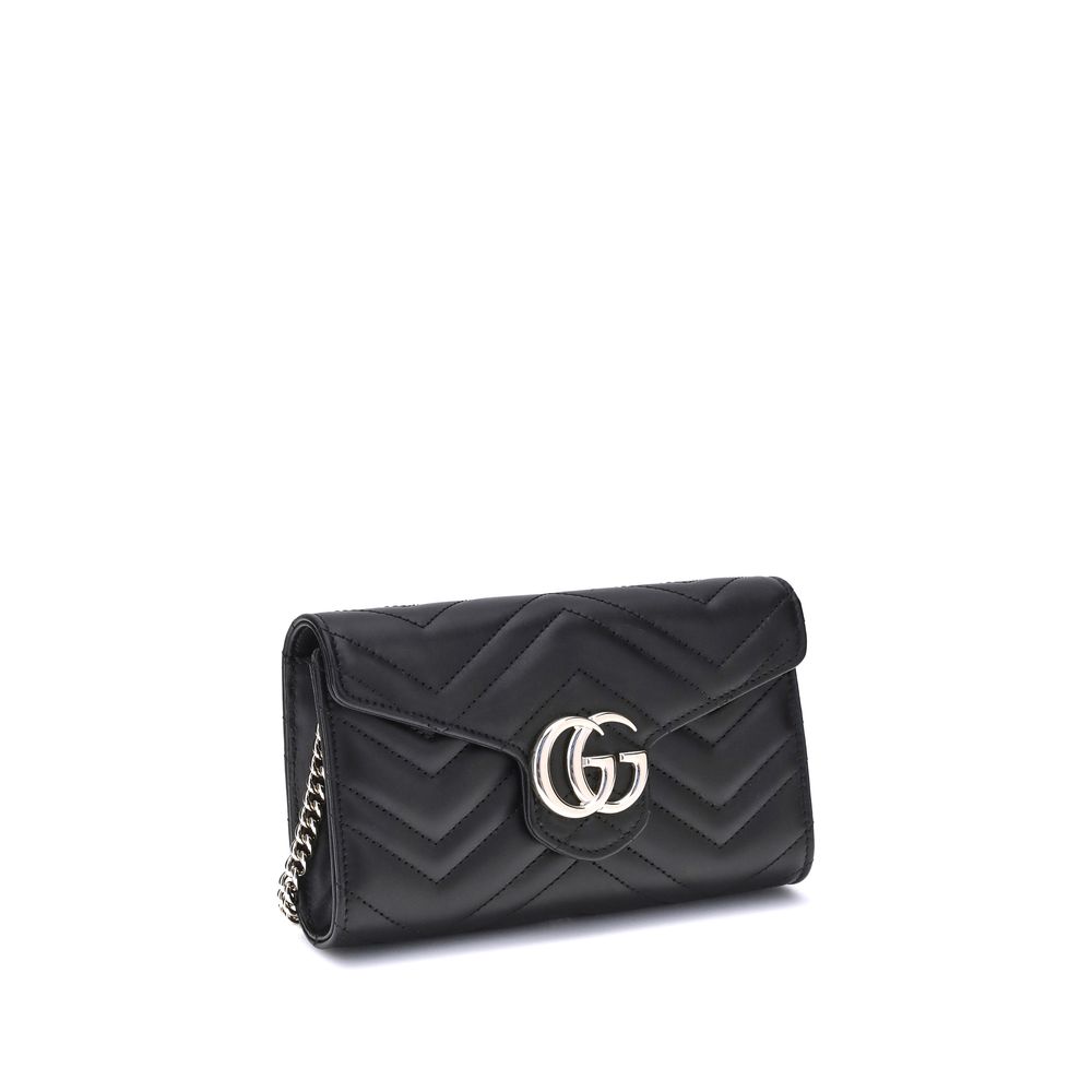 Carteira Gucci GG Marmont com Corrente