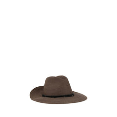 Brunello Cucinelli Fedora em cânhamo e algodão techno