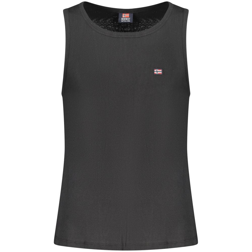 Camisa de algodão preta da Noruega 1963
