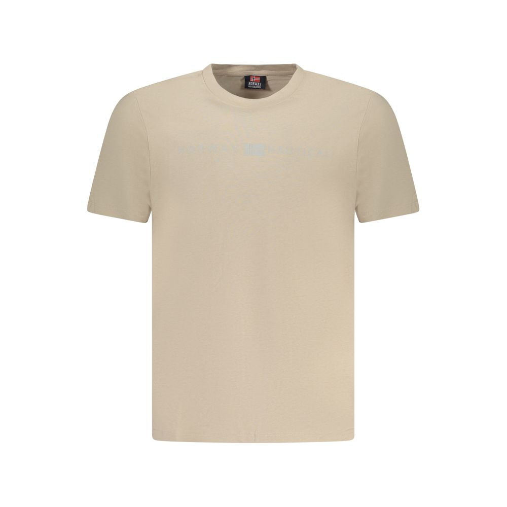Camiseta de algodão bege Noruega 1963
