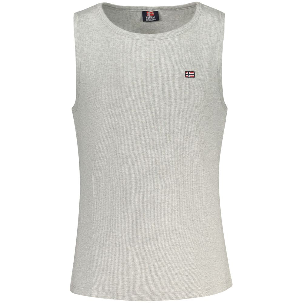 Camisa de algodão cinza Noruega 1963