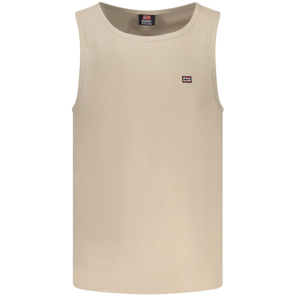 Camisa de algodão bege Noruega 1963