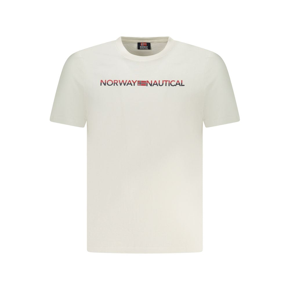 Camiseta branca de algodão da Noruega 1963