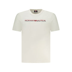 Camiseta branca de algodão da Noruega 1963