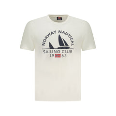 Camiseta branca de algodão da Noruega 1963