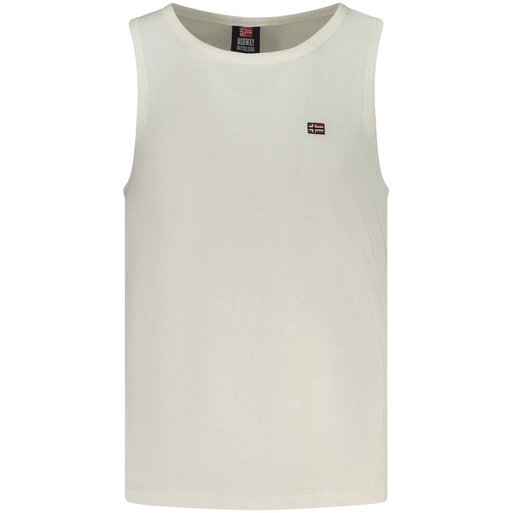 Camisa de algodão branca da Noruega 1963