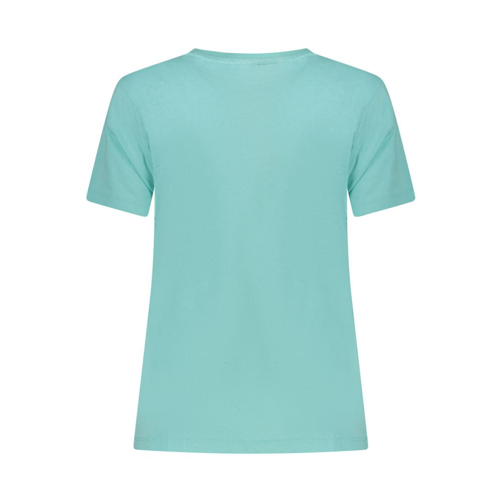 Noruega 1963 Blusas e camisetas azuis de algodão