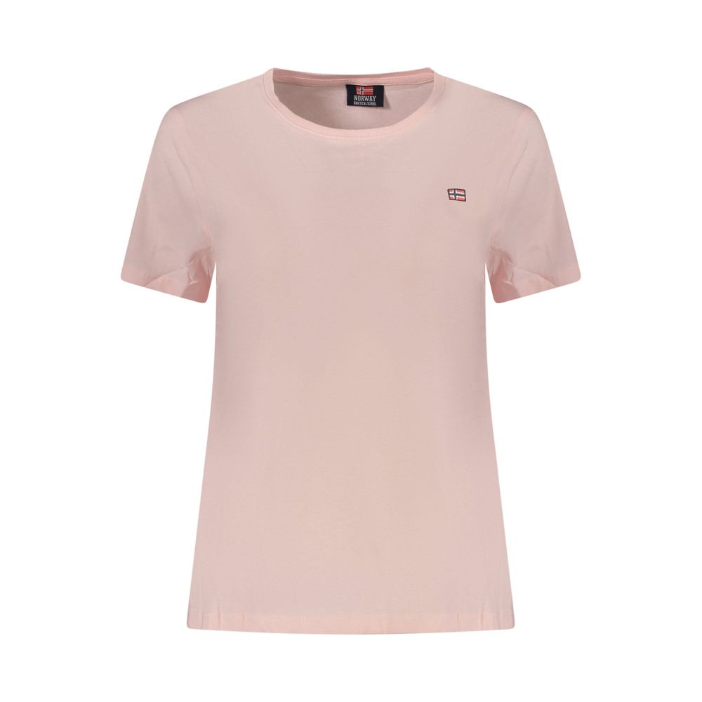 Noruega 1963 - Blusas e camisetas de algodão rosa