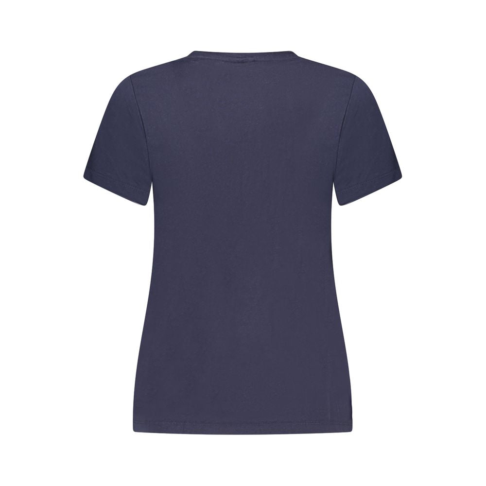 Noruega 1963 Blusas e camisetas azuis de algodão