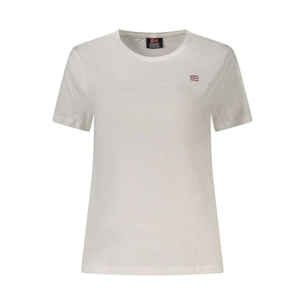 Noruega 1963 - Blusas e camisetas brancas de algodão