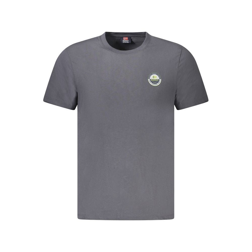 Camiseta de algodão cinza Noruega 1963
