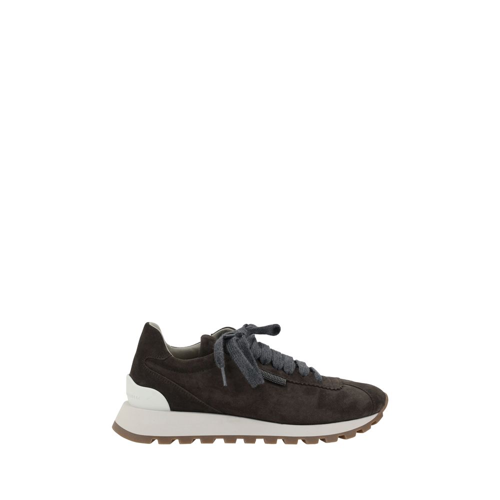 Tênis Brunello Cucinelli com detalhes icônicos