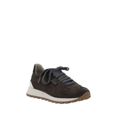 Tênis Brunello Cucinelli com detalhes icônicos