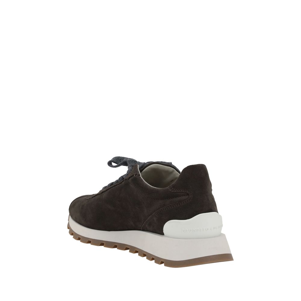 Tênis Brunello Cucinelli com detalhes icônicos