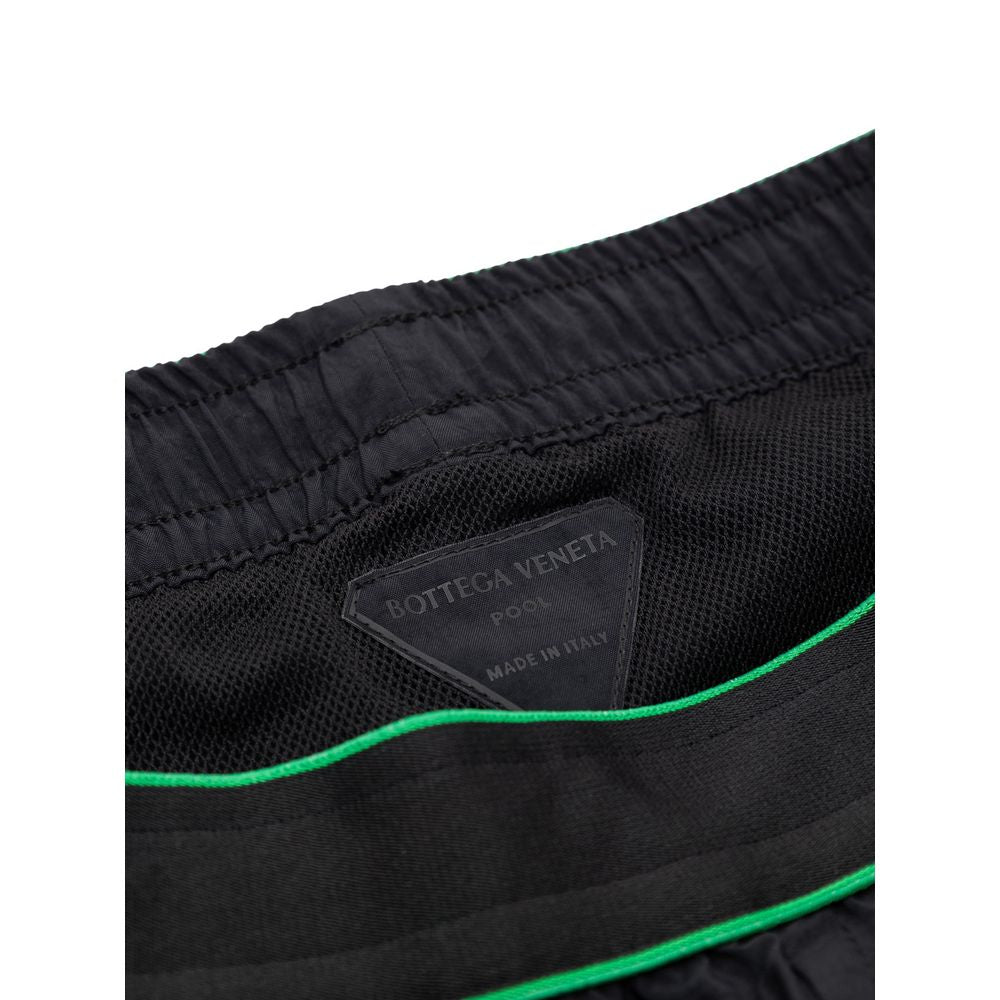 Bottega Veneta Short de Banho Preto em Poliamida