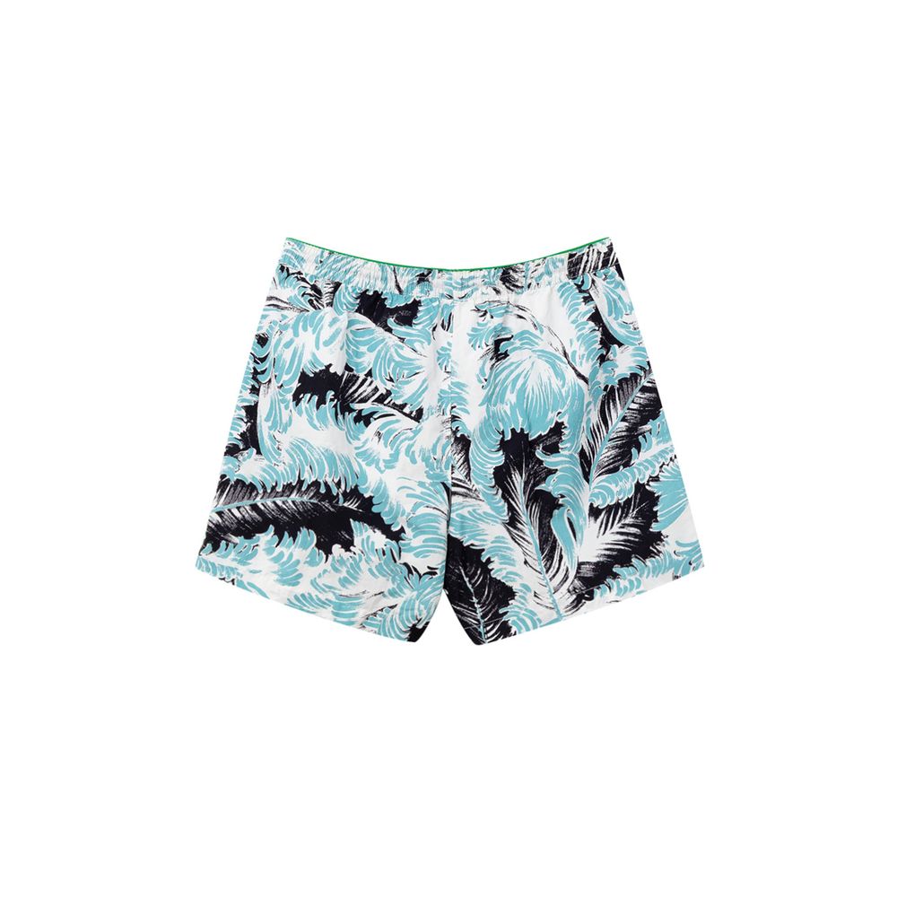 Bottega Veneta Short de Banho em Poliamida Branco