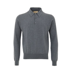 Camisa polo de lã cinza Gucci