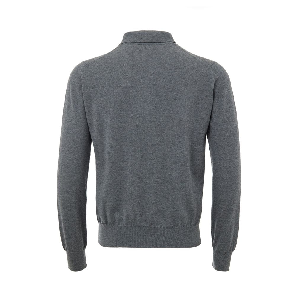 Camisa polo de lã cinza Gucci
