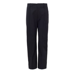 Calça de algodão azul marinho Bottega Veneta