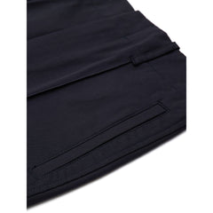 Calça de algodão azul marinho Bottega Veneta