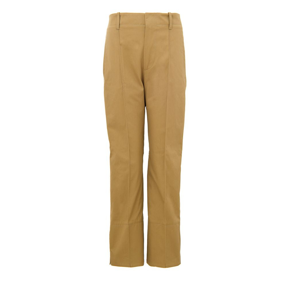Calça de algodão bege Bottega Veneta