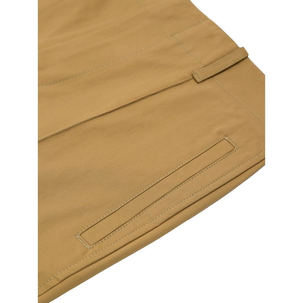 Calça de algodão bege Bottega Veneta