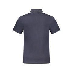 Camisa polo de algodão azul Hugo Boss