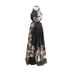 Vestido midi de seda Zimmermann