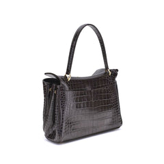 Bolsa de ombro Balenciaga Rodeo em couro com estampa de crocodilo