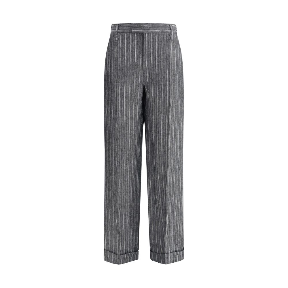 Calça de linho Brunello Cucinelli